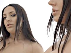 In den arsch, Tussi, Grosse titten, Braunhaarige, Doppelpenetration, Hardcore, Hd, Masturbation