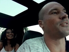 Amerikaans, Kont, Pijpbeurt, Auto, Lul, Sperma in gezicht, Buiten, Geschoren