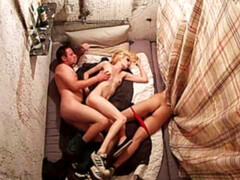 Cute-loking ladies are getting screwed hard by the crowd