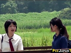 Amateur, Japonés, Al aire libre, Realidad, Estudiante, Adolescente, Uniforme, Voyeur