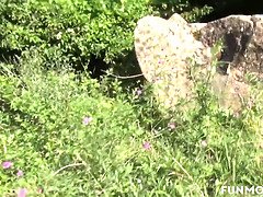 チン, ドイツ人, Hd, 淫乱熟女, 母, アウトドア, 公共, フェラする