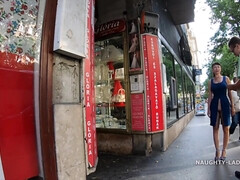 デカ尻, デカパイ, 巨乳な, 露出狂, 淫乱熟女, 公共, オマンコ, オッパイの