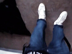 POV sex in the entrance with the bitch Vicky Hundt