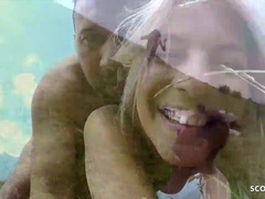 Enthousiasteling, Schattig, Sperma in gezicht, Volledige film, Duits, Klein, Gezichtspunt, Tiener