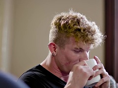 アナル, ブロンド, ゲイ, キス, タトゥー