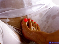 Amateur, Gros seins, Tchèque, Pieds, Embrassement, Lesbienne, Léchez, Massage