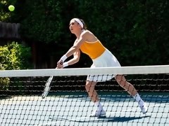 Doigter, Léchez, Masturbation, De plein air, Jupe, Sport, Adolescente, Nénés