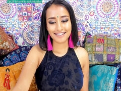 Indian girl solo with long sex toy