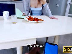 Mamada, Hermano, Sexo duro, Hd, Coño, Realidad, Calcetines, Adolescente