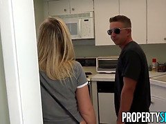 Hot blonde cheats on BF with real estate agent