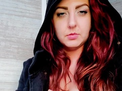 Vrouw, Hd, Orgasme, Openbaar, Roodharige vrouw, Roken, Alleen, Spuiten