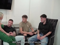 Kourtney Love Gangbang: Colombian MILF Wife Takes Two Cocks For Double Blowjob & Bukkake