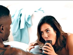 Eva Lovia gets a hot BBC creampie