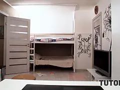 Tutor4k. dude provokes glorious teacher to undress, films her, and tempts for sex