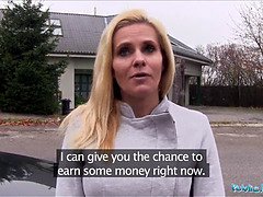 Schwarz, Reif, Milf, Geld, Im freien, Pov, Öffentlich, Realität