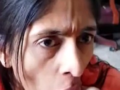 フェラチオ, イく瞬間, 顔射, インド人, フェラする