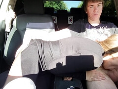 Auto, Lul, Fetisj, Moeder die ik wil neuken, Nylonstof, Orgasme, Buiten, Panty