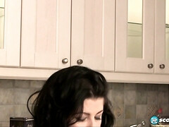 Natalie Fiore's huge tits & ass can't hold out for long, so she indulges in solo play!