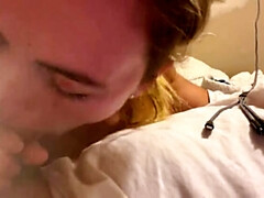 Stel, Sperma, Lul, Naakt, Kut duiken, Zuigen, Tiener, Nat