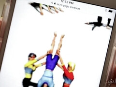 Gezichtzitten, Vingeren, Groep, Hd, Lesbisch, Masturbatie, Orgie, Roodharige vrouw