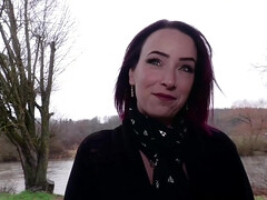 美女, デカチン, デカパイ, フェラチオ, 赤毛