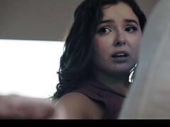 フェラチオ, 口内発射, 娘, 家族, 眼鏡, なめる, オーガズム, ティーン