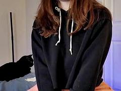 Amateur, Nana, Sucer une bite, Tir de sperme, Pov, Rousse roux