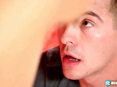 デカパイ, ブロンド, フェラチオ, イく瞬間, 顔射, Hd, オッパイの