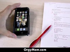 Step mom got her cougar cunny banged by son