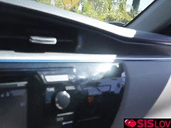 デカチン, フェラチオ, 車, チン, 手コキする, ハードコア, Hd, ティーン