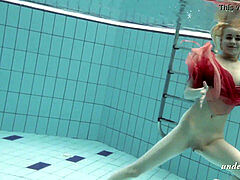 Katya Okuneva underwater whorish nubile naked