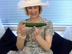 Cucumber mature housewife fuck