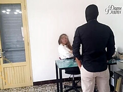 French Domina Wife Fucks Employee Hard For Promotion - Office BDSM & Strapon Pegging