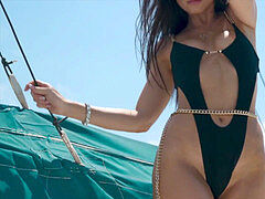 Минет, Брюнетки, Сперма на лице, Мужья, Сиськи