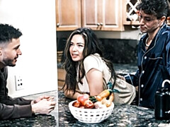 18 años, Asiático, Verga grande, Tetas grandes, Mamada, Estilo perrito, Flaco, Adolescente