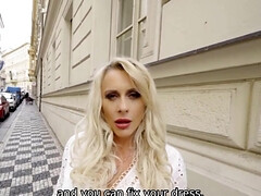 ブロンド, フェラチオ, チェコ, 熟年, 淫乱熟女, オマンコ, ストッキング, 妻