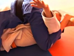 Female vs male judo!