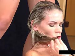 Gode, Lesbienne, Léchez, Masturbation, Chatte, Strapon, Nénés, Mouillée