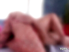 Anal, Cul, Blonde, Sucer une bite, Gorge profonde, Seins naturels, Transsexuelle