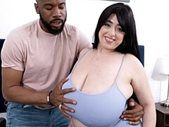 デカ尻, デカチン, デカパイ, フェラチオ, 茶髪の, ぽちゃ, バック, 異人種間