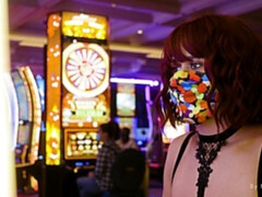 Grosser arsch, Grosser schwanz, Grosse titten, Blasen, Braunhaarige, Hundestellung, Lingerie, Pov