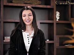 Leie, Süss, Fetisch, Lingerie, Pov, Rotschopf, Strapon, Titten