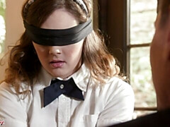 Grote kont, Pijpbeurt, Gebondenheid, Hondjeshouding, Natuurlijke tieten, Geschoren, Tiener, Tieten likken