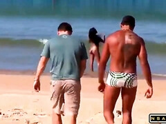 Leie, In den arsch, Strand, Verrückt, Süss, Hardcore, Nackt, Muschi