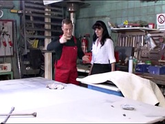 素人, デカチン, デカパイ, フェラチオ, カップル, ドイツ人, ハードコア, 公共