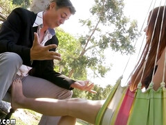 Mamada, Morena, Polla, Al aire libre, Flaco, Tabú, Adolescente, Tetas