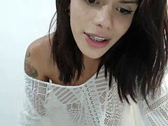 Leie, Grosser schwanz, Masturbation, Transfrau, Solo