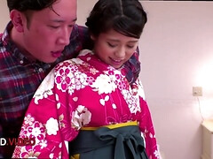 Steamy Asian Wife In Kimono Gets Fucked After Hot Blowjob Session - Ema Kato
