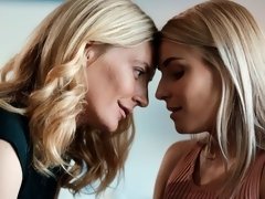 Blonde, Doigter, Embrassement, Léchez, Masturbation, Chatte, Maigrichonne, Adolescente