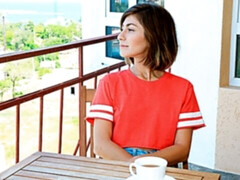 素人, ベッドルーム, デカチン, フェラチオ, バック, 自然山雀, ガリガリ, ティーン